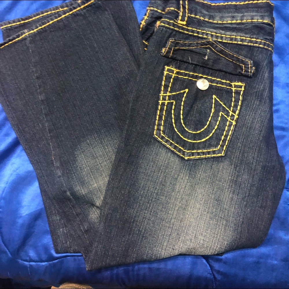 True Religion Yellow Stitch